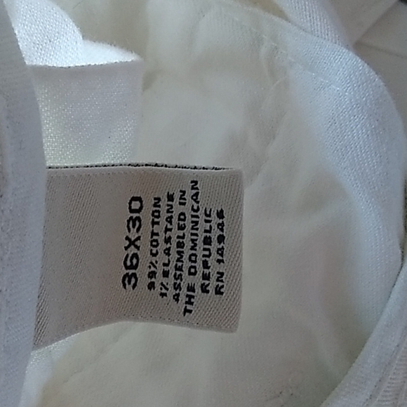 ROUNDTREE & Yorke Pants Easy Care Classic Fit White Dress Pants Trousers 36 - Picture 6 of 7